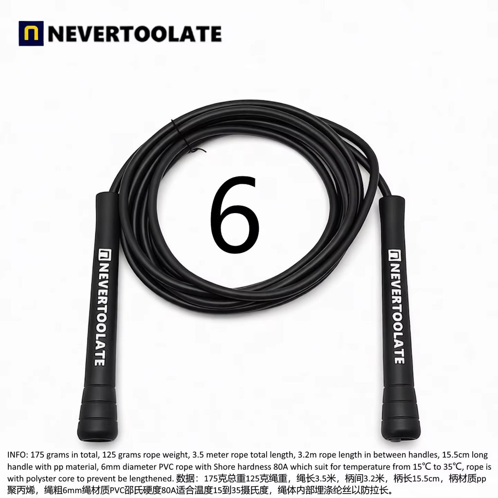 NeverTooLate™ ProSpeed Jump Rope – Lightweight, Durable &amp; Fast